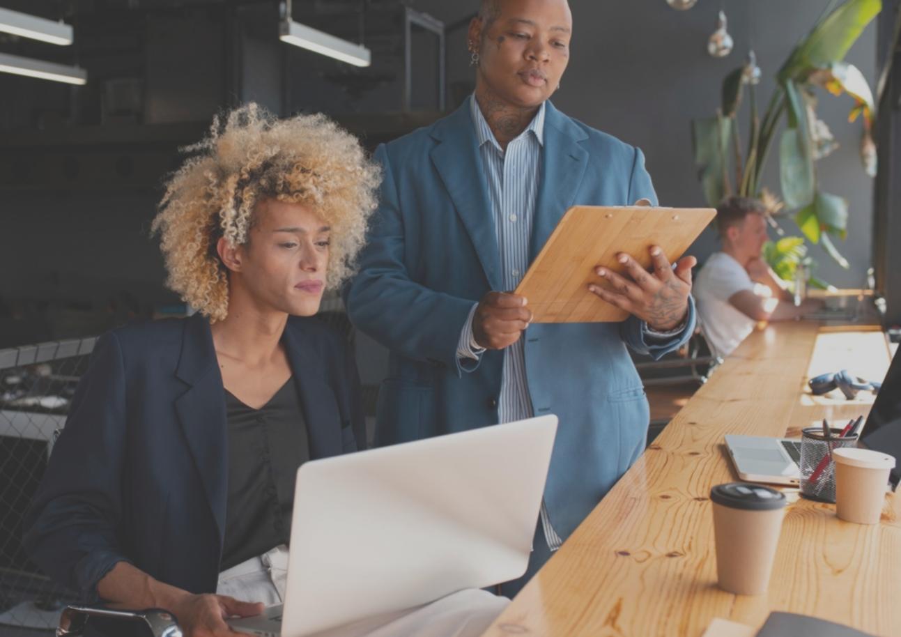 Professional banking environment showing modern financial services workspace